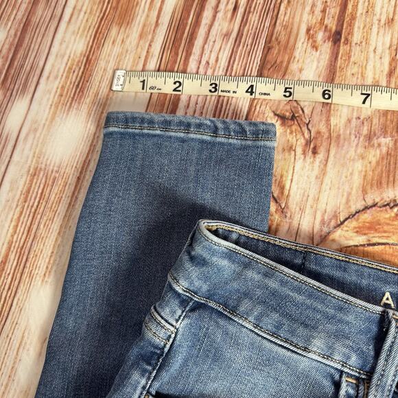 American Eagle SUPER HIGH RISE JEGGING Sz 6 Short Blue Jeans Denim Pants 26x27.5 - Picture 7 of 11